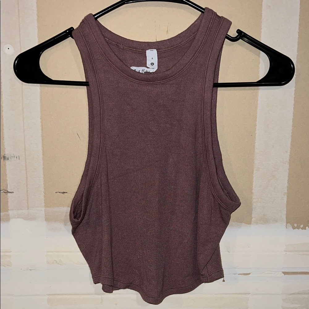 Lululemon Hold Tight Cropped Tank Top - Twilight Rose